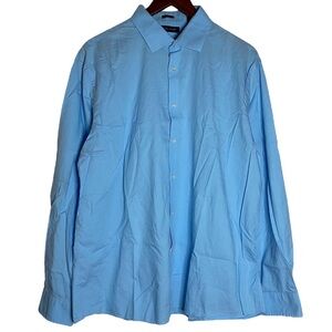 Tommy Hilfiger Slim Fit Bue Button Down Dress Shirt Extra Large XL